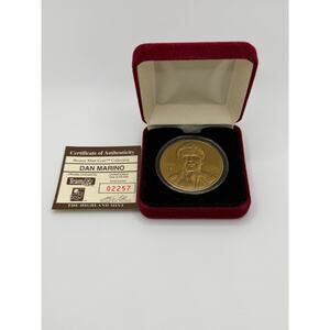 Vintage Officially Licensed NFL Dan Marino Bronze Mint Coin #02257